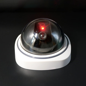 레드아이 LED 모형 감시카메라 방범 보안 돔형 cctv